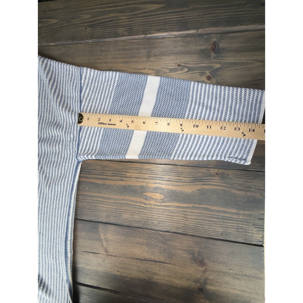 WRAP London Blue White Striped Cotton Tunic Top Womens Plus Size 18 UK 22 - Picture 6 of 10